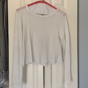 long sleeve white tee